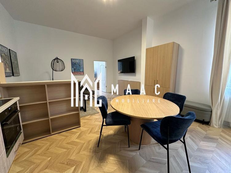 Apartament cu 3 camere semidecomandat, mobilat în Central