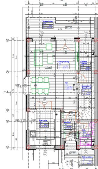 Duplex cu 4 camere cu Canalizare în Central