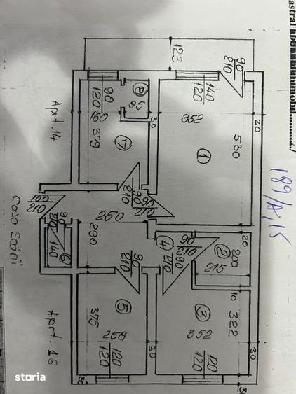 Apartament cu 3 camere decomandat în Central