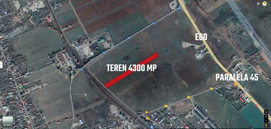 Teren de 4300 mp, în Florești