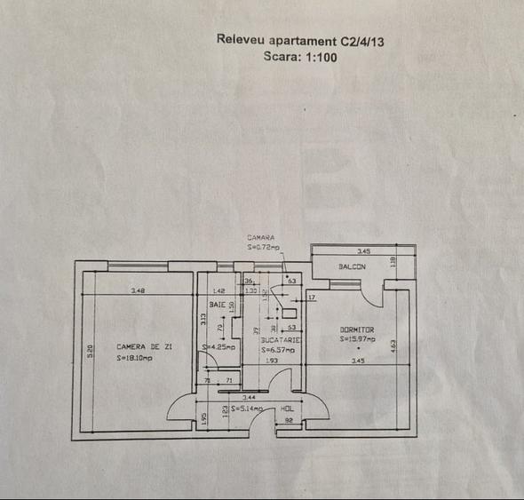 Apartament cu 2 camere decomandat, mobilat în Nicolina