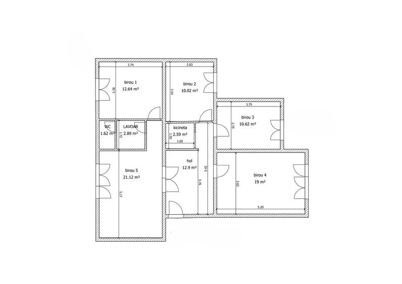 Apartament cu 4 camere semidecomandat în Moara de foc