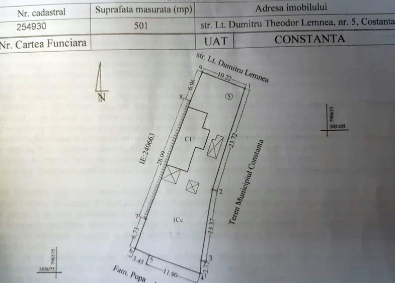 Teren Construcții intravilan de 501 mp, în Trocadero