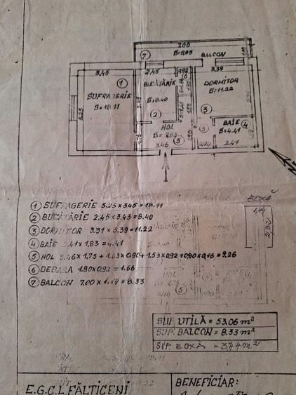 Apartament cu 2 camere decomandat în Fălticeni