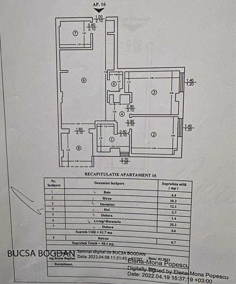 Apartament 3 camere + boxa + loc parcare subteran - 2