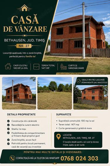 Casă cu Teren 1471 Mp în Bethausen