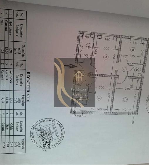 Apartament cu 4 camere semidecomandat în Băneasa