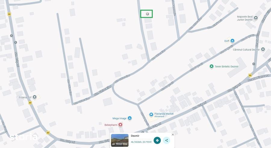 Teren de 755 mp, în Apahida