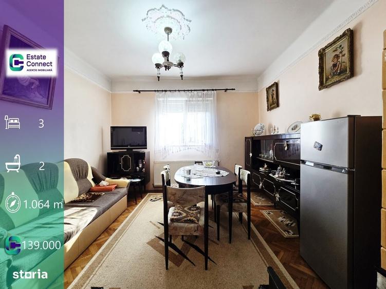 Casă cu 3 camere cu Teren 1064 Mp în Bujac