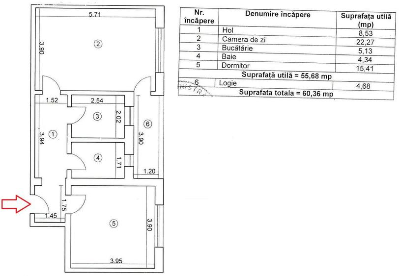 Vand apartament cu 2 camere mari - 3