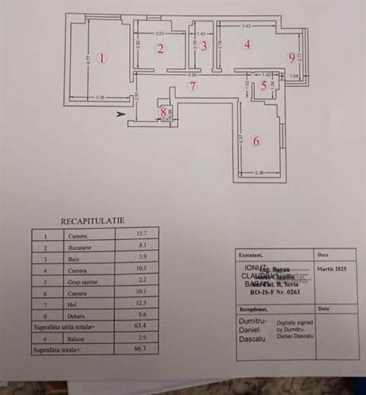 Apartament cu 3 camere decomandat, mobilat în Nicolina