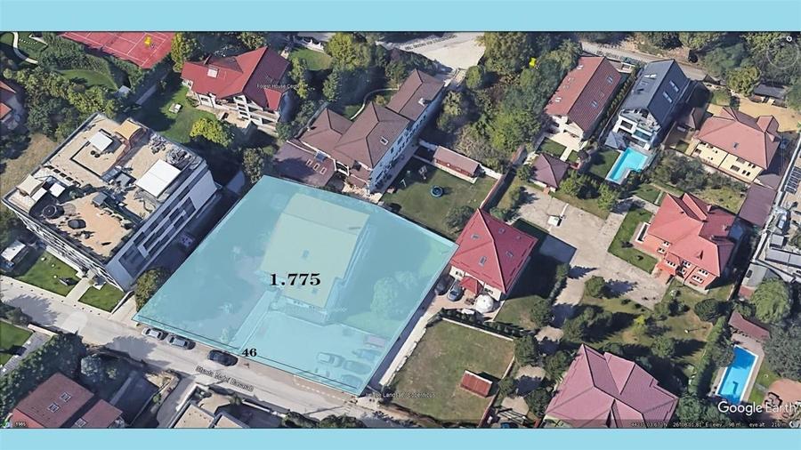 Teren Construcții intravilan de 1775 mp, în Pipera