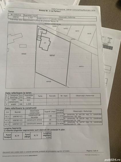 Casă cu 2 camere cu Teren 1800 Mp în Nuntași