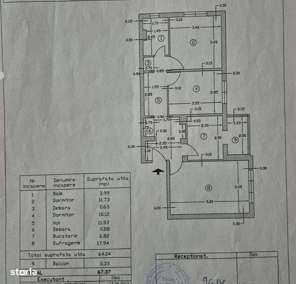 Apartament cu 3 camere de vanzare in Curtea de Arges. - 1