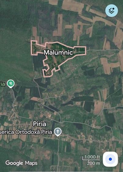 Casă individuală cu 2 camere cu Teren 1009 Mp în Malumnic