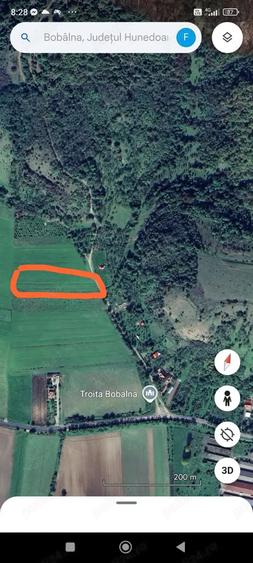 Teren de 5800 mp, în Bobâlna