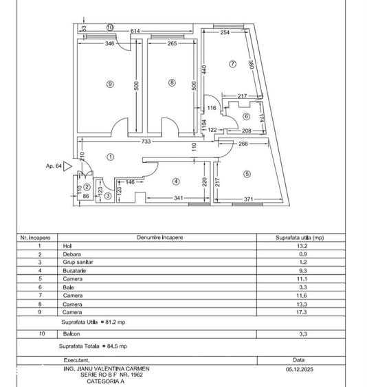 4 CAMERE - TOMIS BORD/CIRESICA - 1
