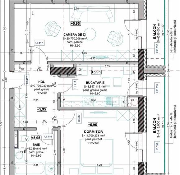 Apartament cu 2 camere decomandat în Tudor