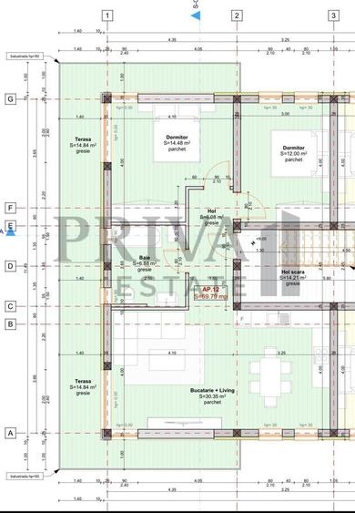 Apartament cu 3 camere în Braytim