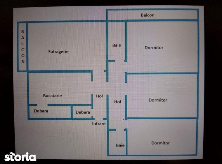Apartament cu 4 camere în Central