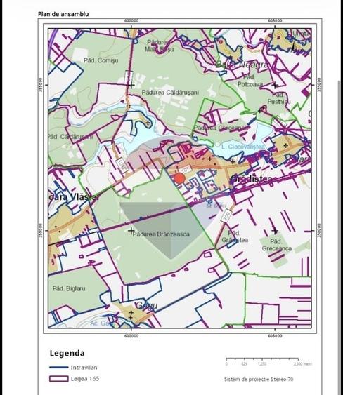 Teren agricol intravilan de 2223 mp, în Grădiștea