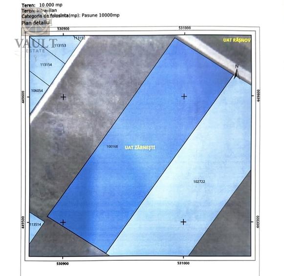 Teren Construcții intravilan de 10000 mp, în Tohanu Nou