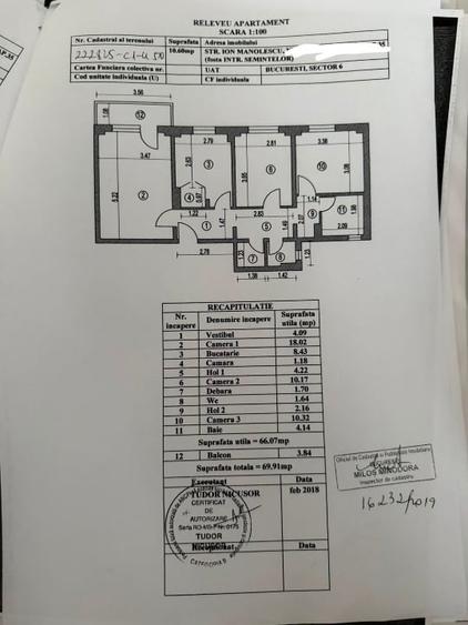 Apartament cu 3 camere decomandat, mobilat în Gorjului