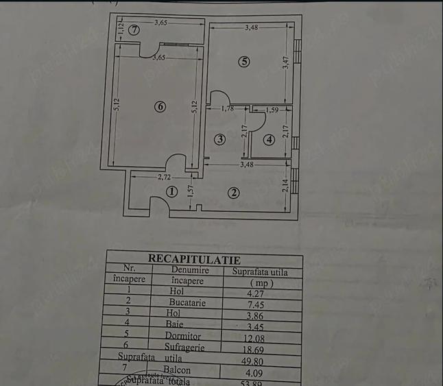 Apartament cu 2 camere decomandat în Nicolae Titulescu