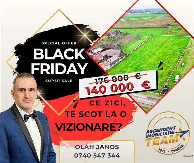 Teren Construcții intravilan de 8000 mp, în Sânzieni