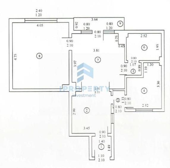 Apartament cu 2 camere în Grivița