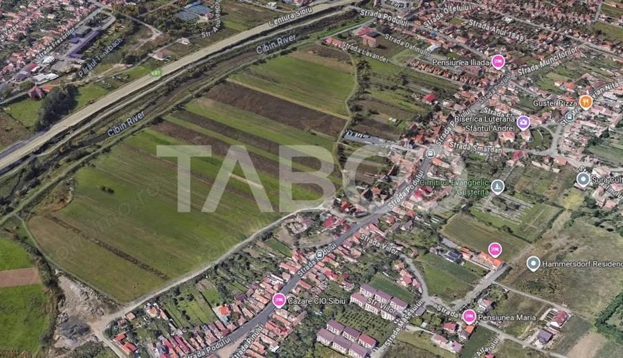 Teren de 3000 mp, în Gușterița