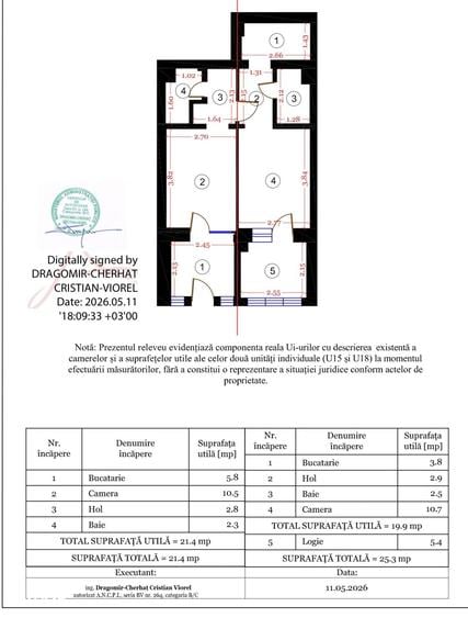 Apartament cu 2 camere în Est