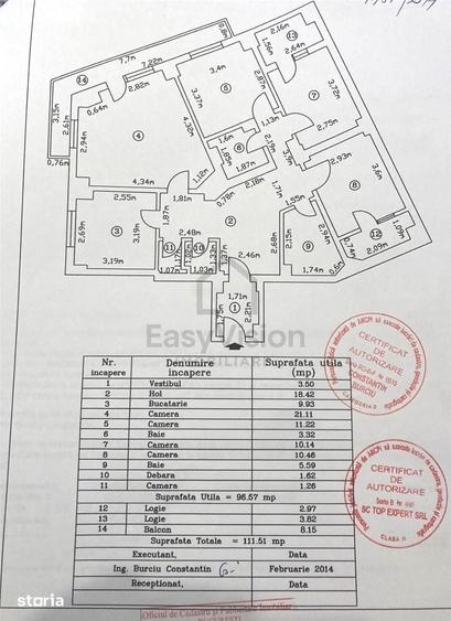 Apartament cu 4 camere decomandat în Centrul Istoric