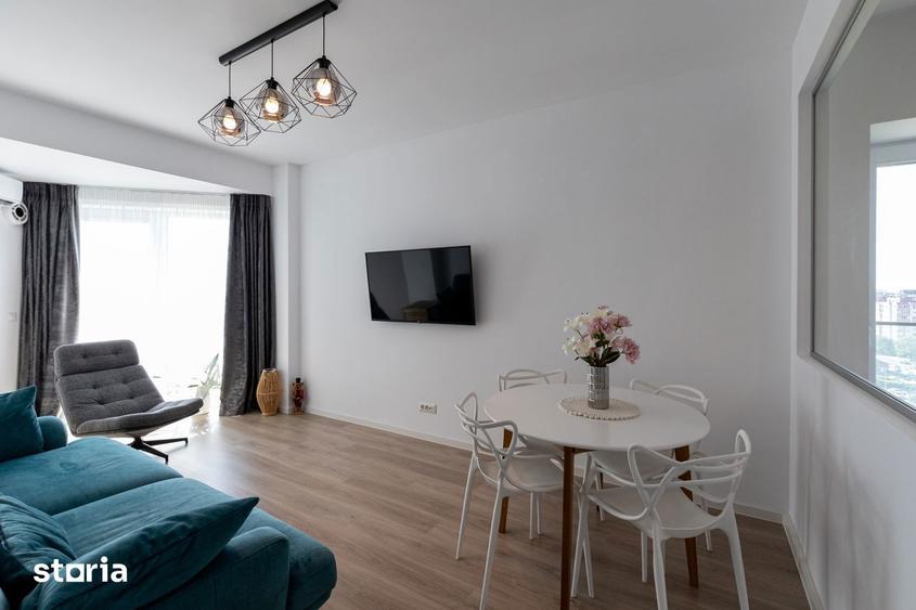 Apartament cu 3 camere, mobilat în Rahova