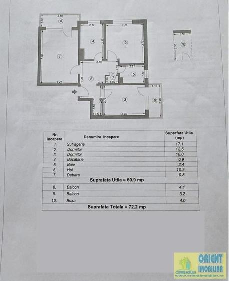 Vand apartament cu 3 camere - 7