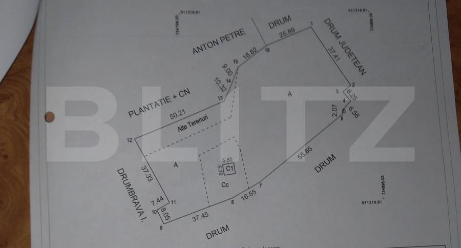 Teren Construcții de 5526 mp, în Exterior Nord