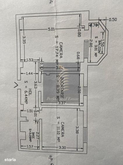 Apartament cu 2 camere decomandat în Capitol