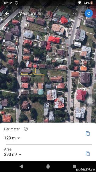 Teren de 390 mp, în Ultracentral