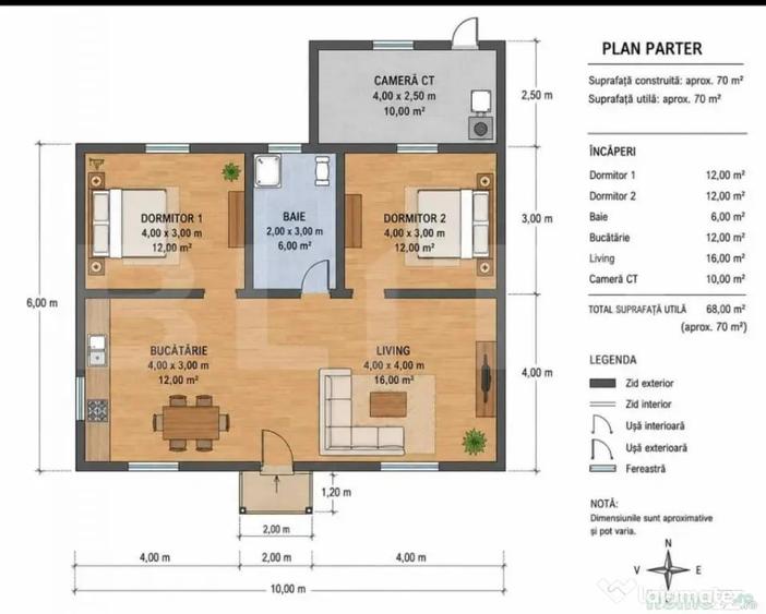 Casa de vacanta, 68mp, zona Suseni - 3