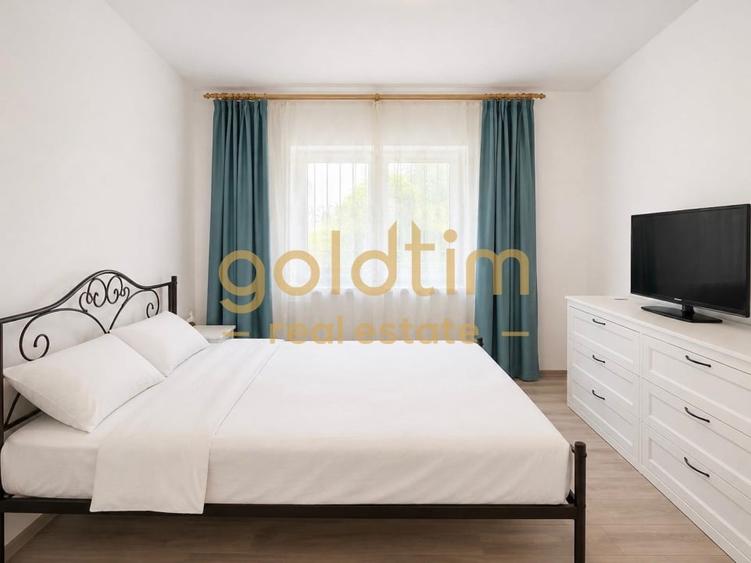 Apartament cu 2 camere semidecomandat, mobilat în Băneasa