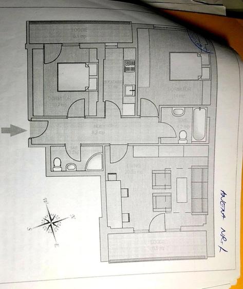 Apartament cu 3 camere decomandat în Theodor Pallady