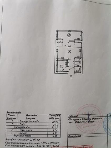 Apartament cu 2 camere semidecomandat în 1 Decembrie 1918