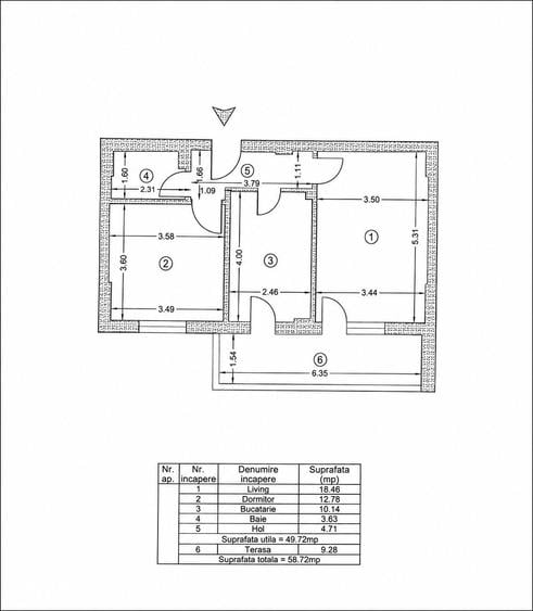 Siena Residence - Apartament 2 camere-49mp - Et.1|5, Popesti Leordeni - 1