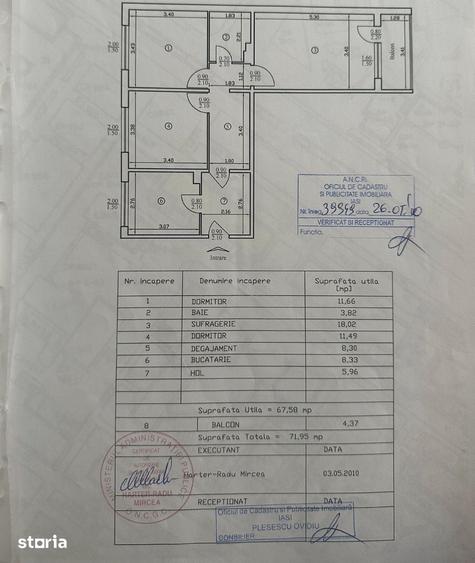 Apartament cu 3 camere în Alexandru cel Bun