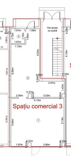 Spațiu comercial, de 65 mp, în Central
