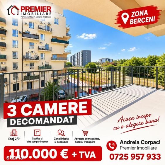 3 CAMERE DECOMANDAT BERCENI | 110.000 EURO + TVA - 5