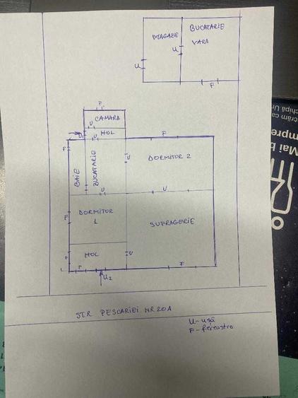 Casă cu 3 camere în Central