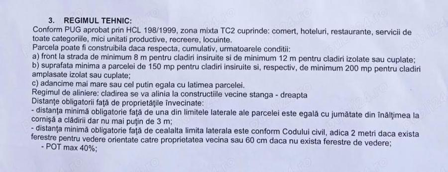 Teren de 2900 mp, în Exterior Vest