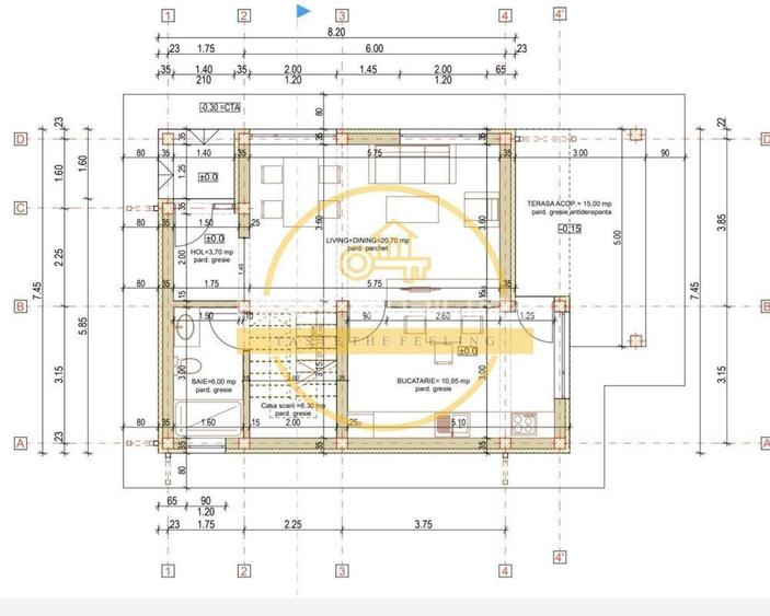 Casă cu 3 camere cu Teren 500 Mp în Rediu