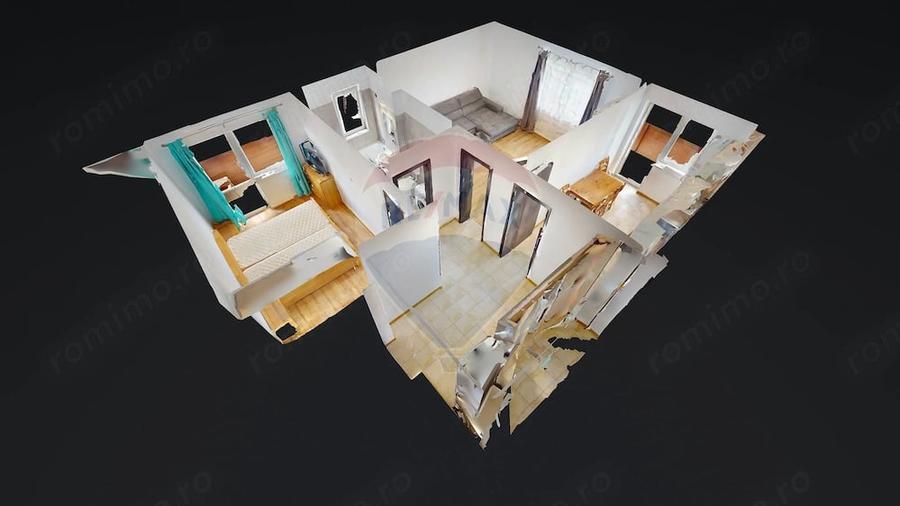 Apartament cu 2 camere decomandat în Sânpetru
